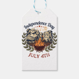 Onafhankelijkheidsdag Mount Rushmore 4 juli Cadeaulabel
