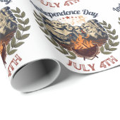 Onafhankelijkheidsdag Mount Rushmore 4 juli Cadeaupapier (Rol Hoek)