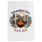 Onafhankelijkheidsdag Mount Rushmore 4 juli Medium Cadeauzakje (Achterkant)