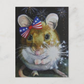 Onafhankelijkheidsdag muis nr. 1 Waterverf art. Briefkaart (Voorkant)