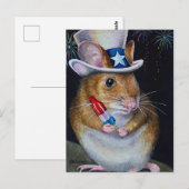 Onafhankelijkheidsdag muis nr. 2 Waterverf art. Briefkaart (Voorkant / Achterkant)