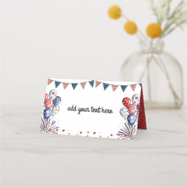 Onafhankelijkheidsdag of Patriottische Memorial Da Plaatskaartje