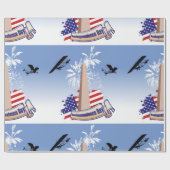 Onafhankelijkheidsdag-omslagpapier Cadeaupapier (Vlak)