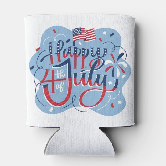 Onafhankelijkheidsdag op 4 juli Koelaar Koozie (Achterkant)