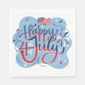 Onafhankelijkheidsdag op 4 juli servet (Voorkant)