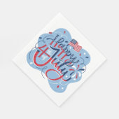 Onafhankelijkheidsdag op 4 juli servet (Hoek)