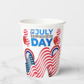 Onafhankelijkheidsdag Papieren Bekers (Achterkant)
