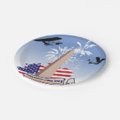 Onafhankelijkheidsdag papieren Borden Bordje (Gekanteld)