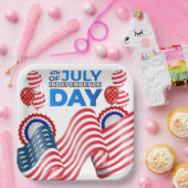 Onafhankelijkheidsdag Papieren Bordje (Feest)