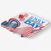 Onafhankelijkheidsdag Papieren Bordje (Gebogen)