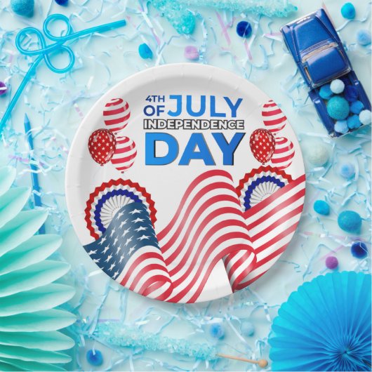 Onafhankelijkheidsdag Papieren Bordje (Feest)