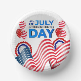 Onafhankelijkheidsdag Papieren Kommen