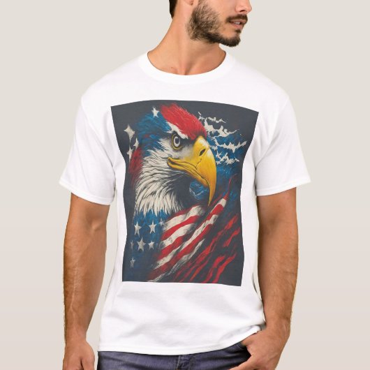 Onafhankelijkheidsdag patriottisch t-shirt (Voorkant)