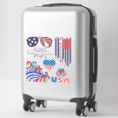 Onafhankelijkheidsdag patriottische set sticker (Koffer)