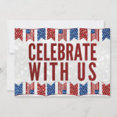 Onafhankelijkheidsdag Picknick 4 juli Glitter Uitn Kaart (Voorkant)