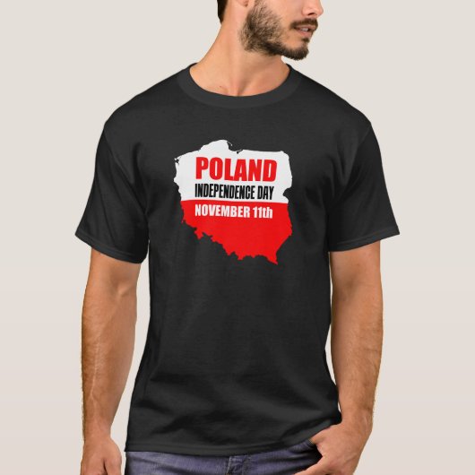 Onafhankelijkheidsdag Polen 11 november T-shirt (Voorkant)