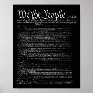 Onafhankelijkheidsdag Preambule van de Grondwet Wi Poster