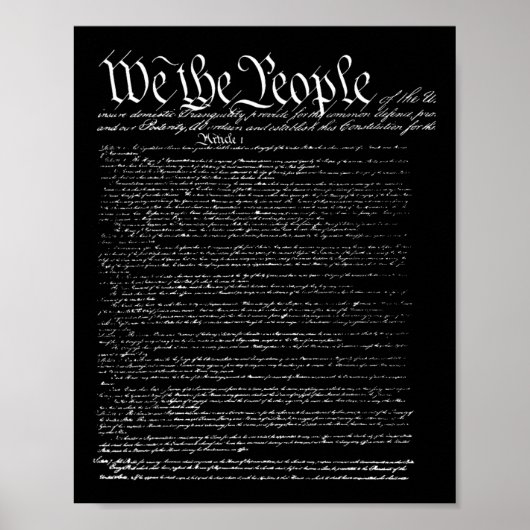 Onafhankelijkheidsdag Preambule van de Grondwet Wi Poster (Voorkant)