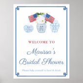 Onafhankelijkheidsdag Preppy Ginger Jar Bruidsdouc Poster (Voorkant)