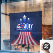 Onafhankelijkheidsdag Raamsticker (Cafe Raam)