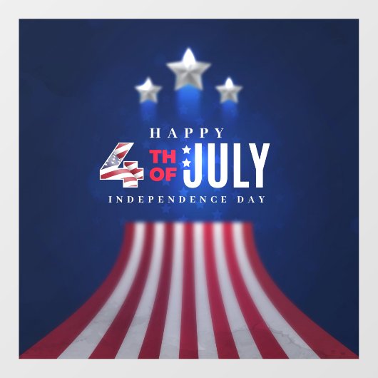 Onafhankelijkheidsdag Raamsticker (Vel)