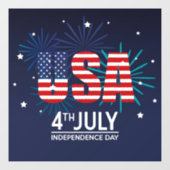 Onafhankelijkheidsdag Raamsticker (Vel)