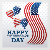 Onafhankelijkheidsdag Raamsticker (Vel)