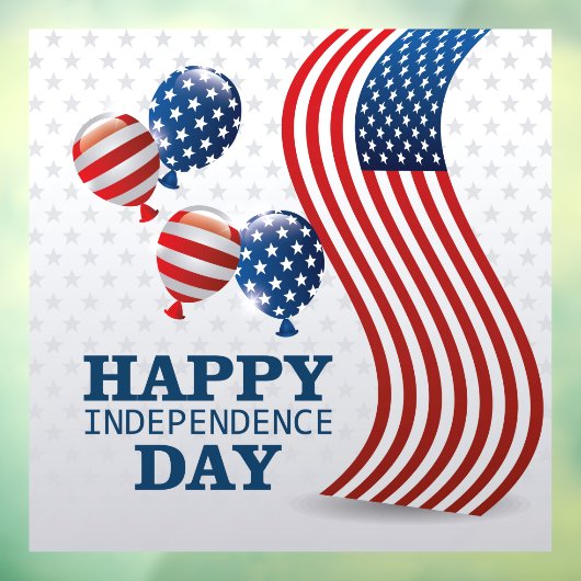 Onafhankelijkheidsdag Raamsticker (Vel 3)