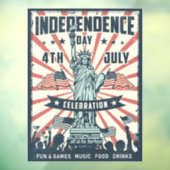  Onafhankelijkheidsdag Raamsticker (Vel 3)