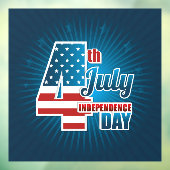 Onafhankelijkheidsdag Raamsticker (Vel 3)