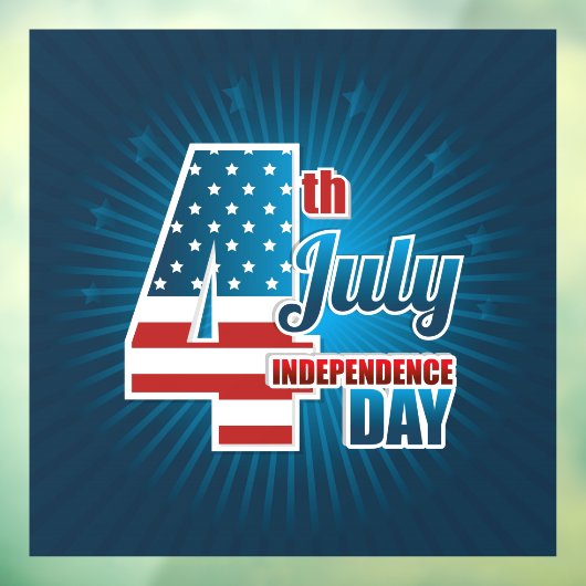 Onafhankelijkheidsdag Raamsticker (Vel 3)