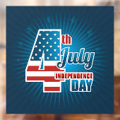 Onafhankelijkheidsdag Raamsticker (Vel 2)