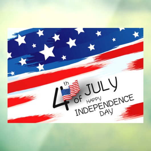 Onafhankelijkheidsdag Raamsticker (Vel 3)