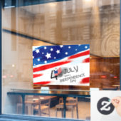 Onafhankelijkheidsdag Raamsticker (Cafe Raam)