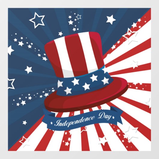 Onafhankelijkheidsdag Raamsticker (Vel)