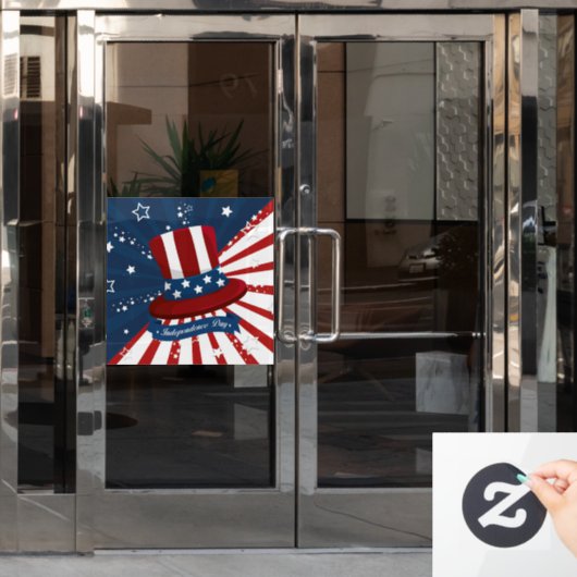 Onafhankelijkheidsdag Raamsticker (Kantoordeur)