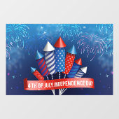 Onafhankelijkheidsdag Raamsticker (Vel)