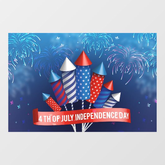 Onafhankelijkheidsdag Raamsticker (Vel)