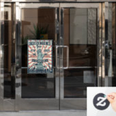 Onafhankelijkheidsdag Raamsticker (vintage) (Kantoordeur)