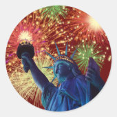 Onafhankelijkheidsdag! Ronde Sticker (Voorkant)