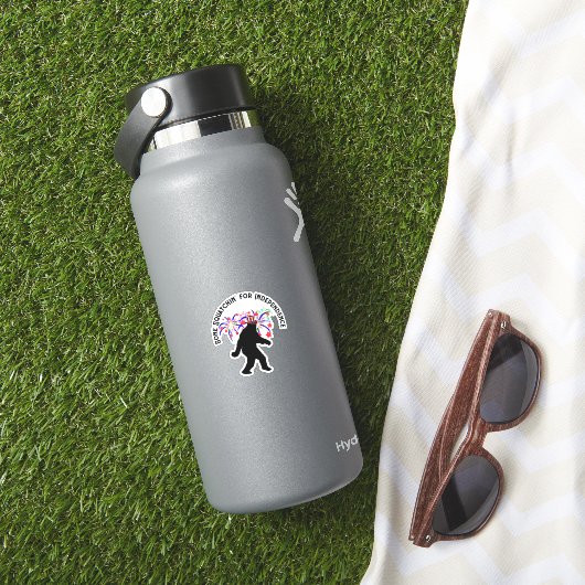 Onafhankelijkheidsdag Sasquatch Sticker (HydroFlask Insitu)