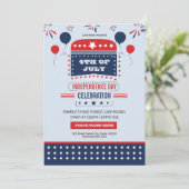 Onafhankelijkheidsdag Sjabloon Kaart (Staand voorkant)