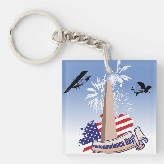 Onafhankelijkheidsdag Sleutelhanger (Voorkant)