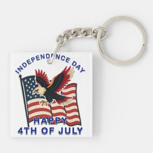 Onafhankelijkheidsdag Sleutelhanger (Achterkant)
