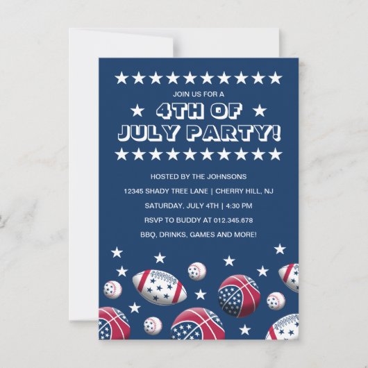 Onafhankelijkheidsdag Sportfeest Kaart (Voorkant)