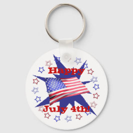 Onafhankelijkheidsdag Star Cirkel Sleutelhanger