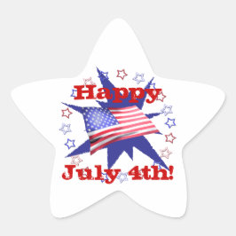 Onafhankelijkheidsdag Star Cirkel Ster Sticker