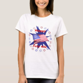 Onafhankelijkheidsdag Star Cirkel T-shirt
