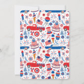 Onafhankelijkheidsdag Star Thank You Card Kaart (Achterkant)