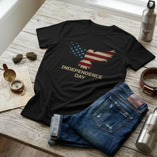 Onafhankelijkheidsdag Steenarend Patriottisch T-shirt